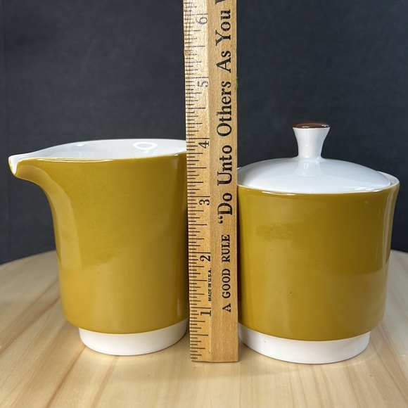 Topaz Iron Stone Sugar and Creamer Vintage - Picture 5 of 5